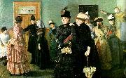 Christian Krohg albertine i polislakarens vantrum oil painting